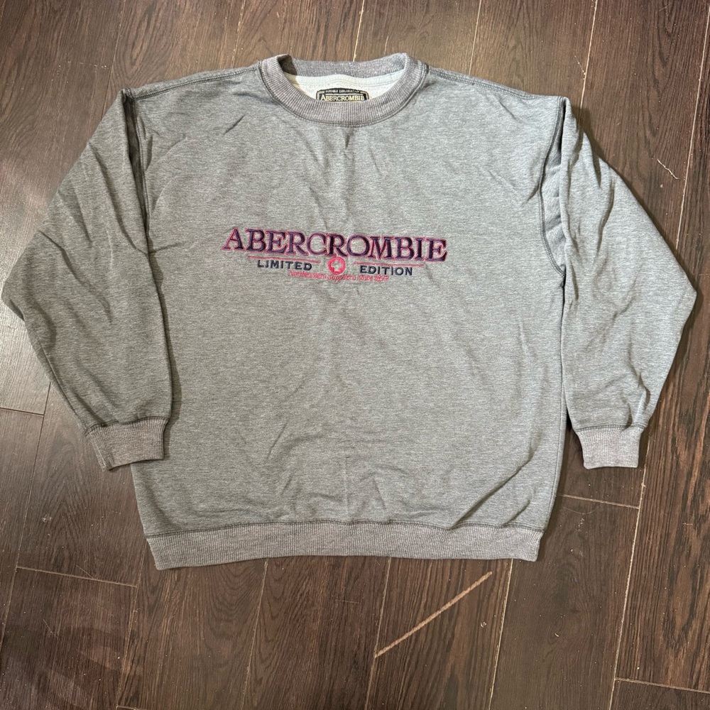 Vintage Abercrombie Limited Edition Sweatshirt GRAY medium